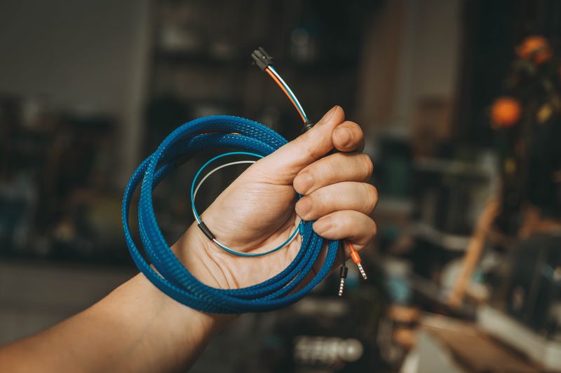 Coiled flexible multicore copper wire