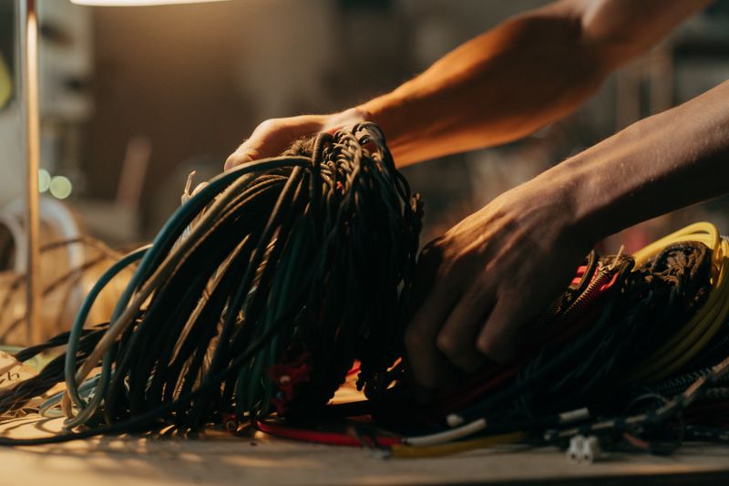 Bundle of FR/FRLS house wiring cables